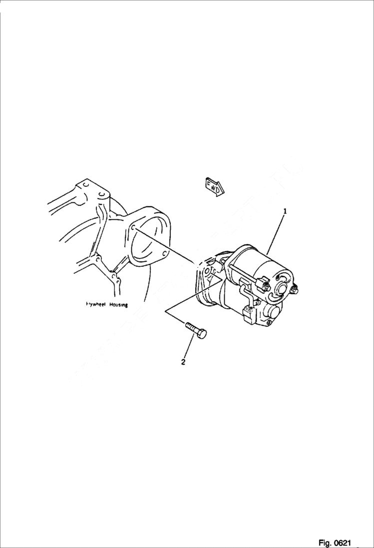 Схема запчастей Bobcat 56 - STARTING MOTOR AND MOUNTING ELECTRICAL SYSTEM