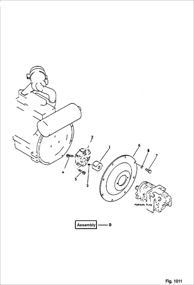 Схема запчастей Bobcat 56 - POWER TAKE OFF ENGINE RELATED PARTS AND ELECTRICAL SYSTEM