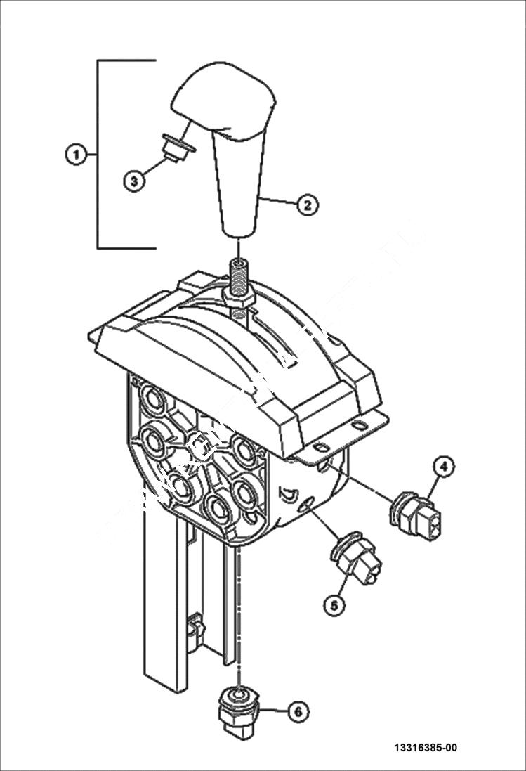 Схема запчастей Bobcat BCA24 - F-STOP-R CONTROL CONSOLE