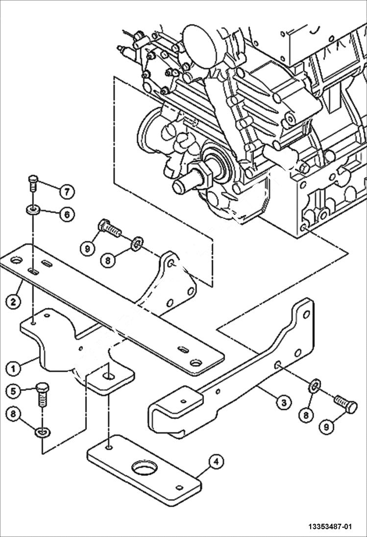 Схема запчастей Bobcat BCA24 - RADIATOR MOUNTING POWER UNIT