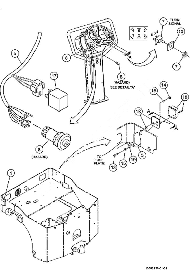Схема запчастей Bobcat BCA24 - TURN SIGNAL & HAZARD LAMP (Optional) ELECTRICAL SYSTEM