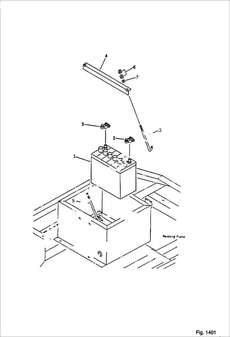 Схема запчастей Bobcat 56 - BATTERY ENGINE RELATED PARTS AND ELECTRICAL SYSTEM