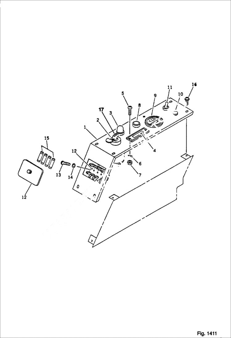 Схема запчастей Bobcat 56 - INSTRUMENT PANEL ENGINE RELATED PARTS AND ELECTRICAL SYSTEM