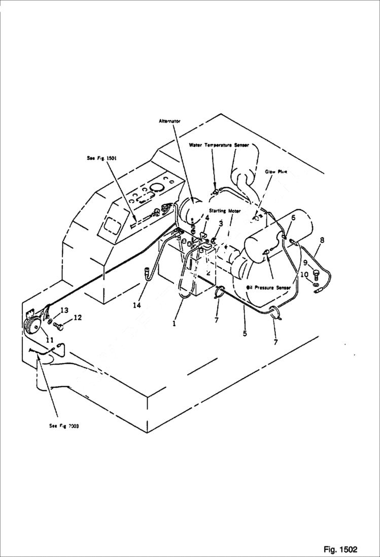 Схема запчастей Bobcat 56 - ELECTRICAL SYSTEM (2/2) (CHASSIS LINE) ENGINE RELATED PARTS AND ELECTRICAL SYSTEM