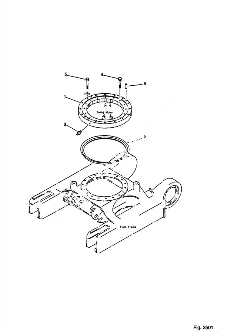 Схема запчастей Bobcat 56 - SWING CIRCLE SWING AND FINAL DRIVE
