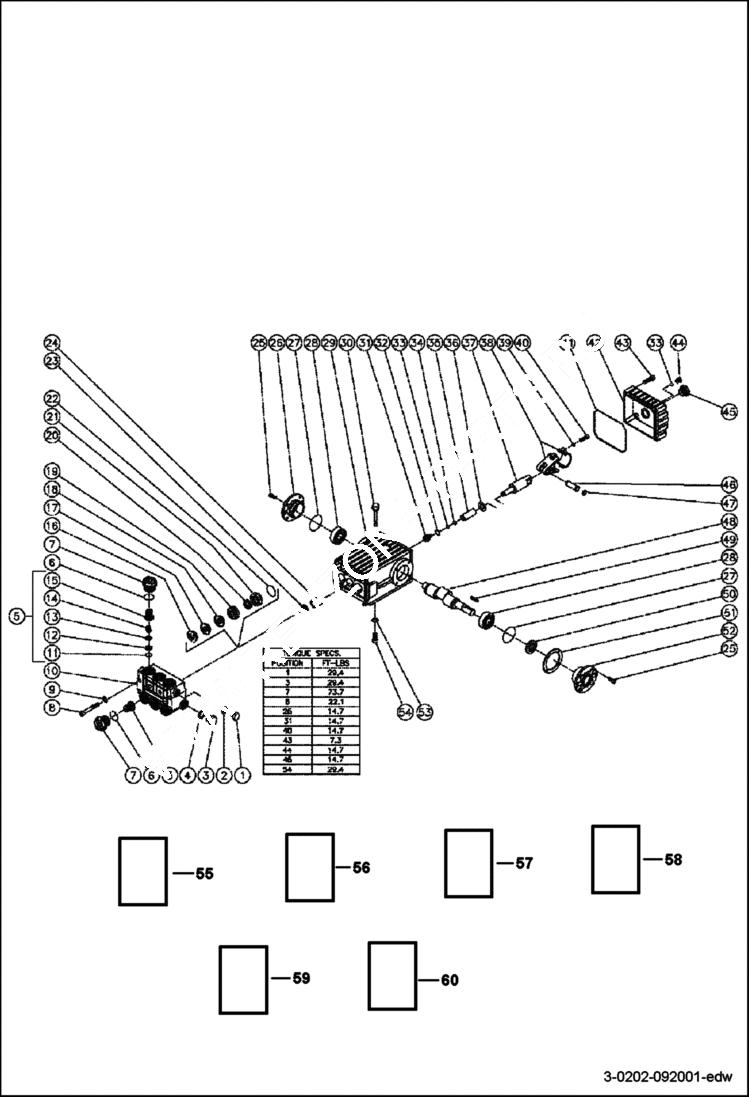 Схема запчастей Bobcat PRESSURE WASHER - PUMP ASSEMBLY PUMP