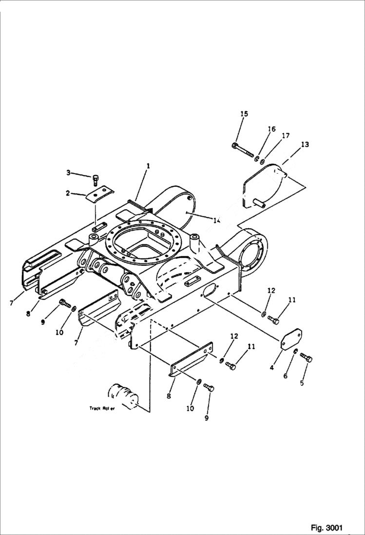 Схема запчастей Bobcat 56 - TRACK FRAME UNDERCARRIAGE