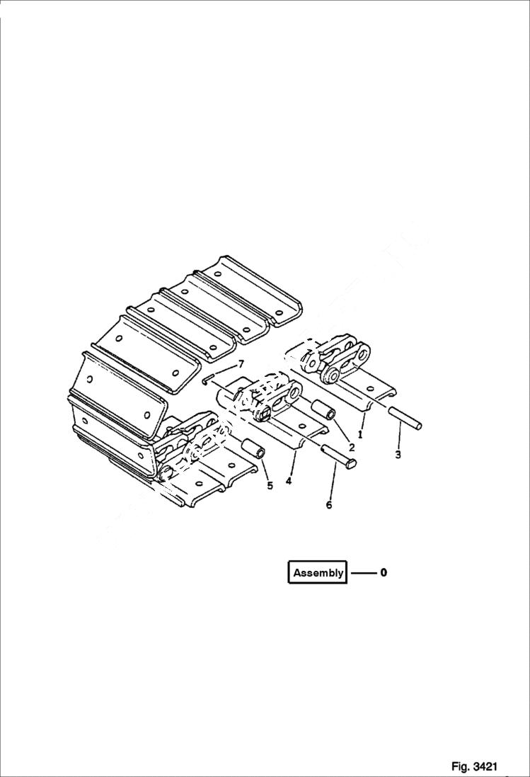 Схема запчастей Bobcat 56 - TRACK SHOE UNDERCARRIAGE