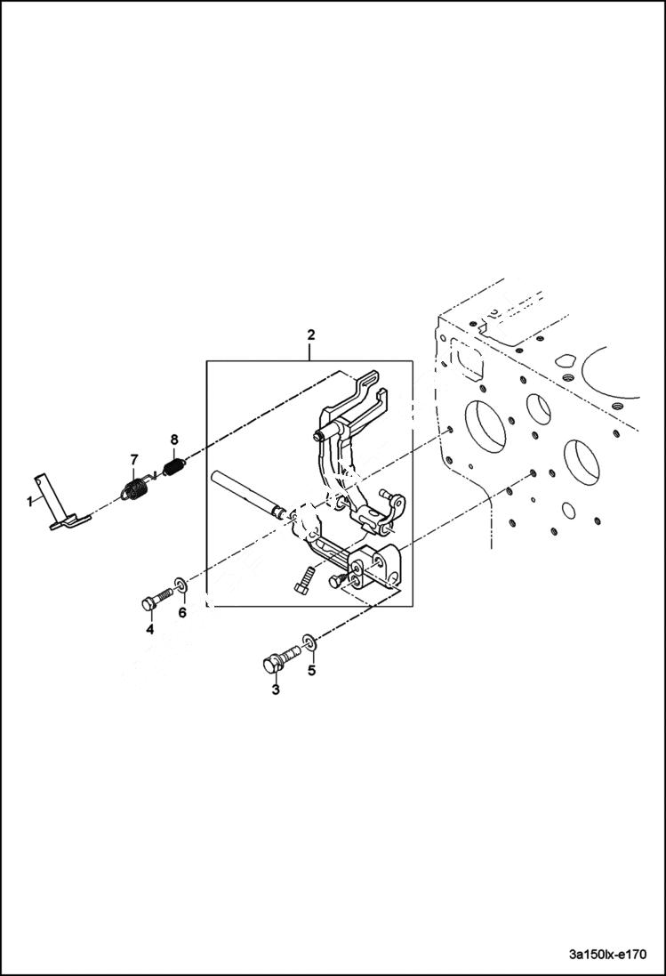 Схема запчастей Bobcat CT445 - GOVERNOR GROUP POWER UNIT