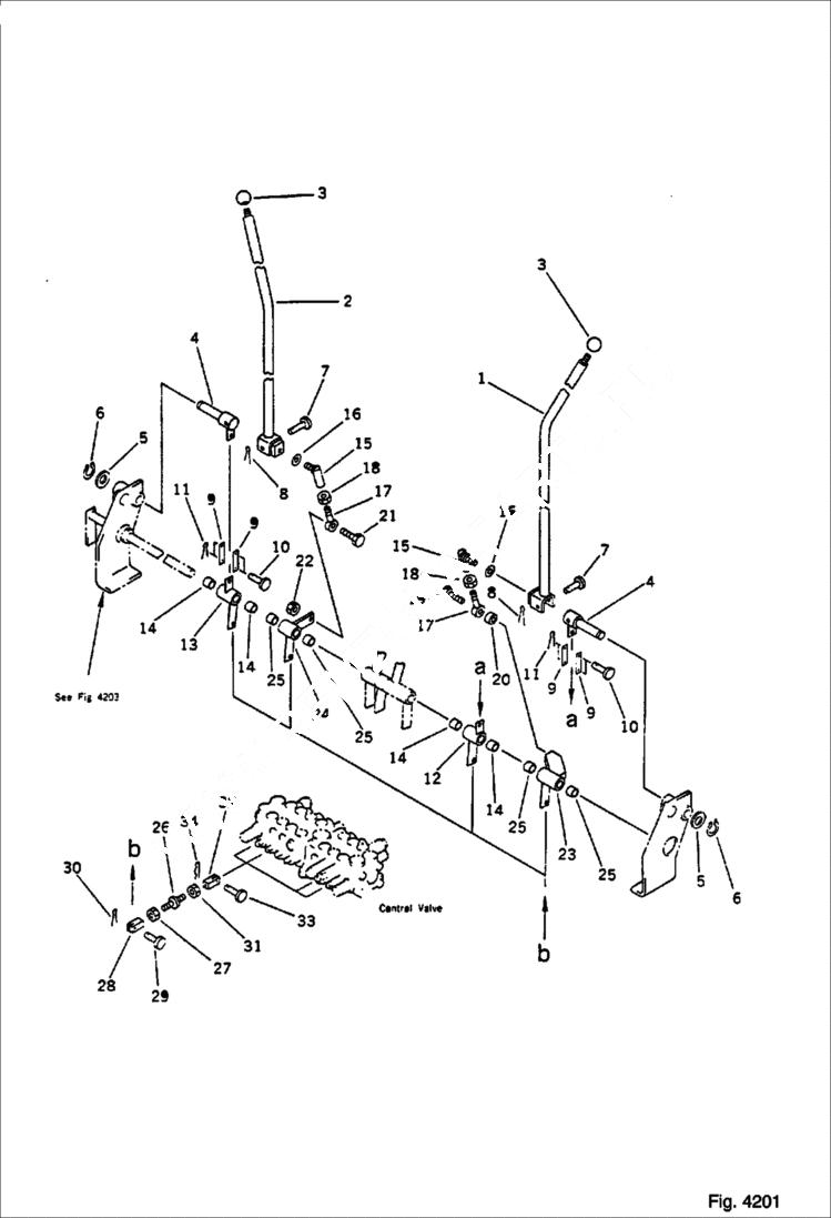 Схема запчастей Bobcat 56 - SWING AND WORK EQUIPMENT CONTROL LEVER CONTROL SYSTEM AND REVOLVING FRAME