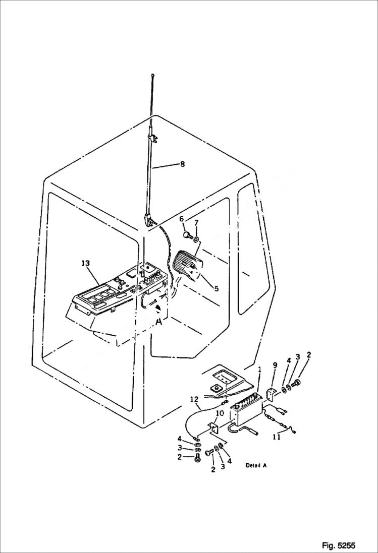 Схема запчастей Bobcat 116 - CAR RADIO FOR CAB GUARD