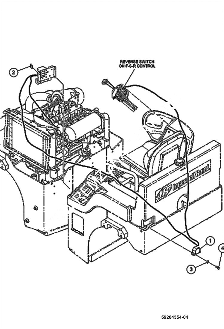 Схема запчастей Bobcat BCA24 - BACKUP ALARM (Optional) ELECTRICAL SYSTEM