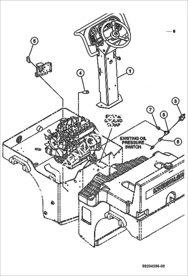 Схема запчастей Bobcat BCA24 - GAUGES (Optional) ELECTRICAL SYSTEM