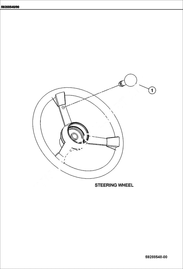 Схема запчастей Bobcat BCA24 - STEERING KNOB - OPTIONAL ACCESSORIES & OPTIONS