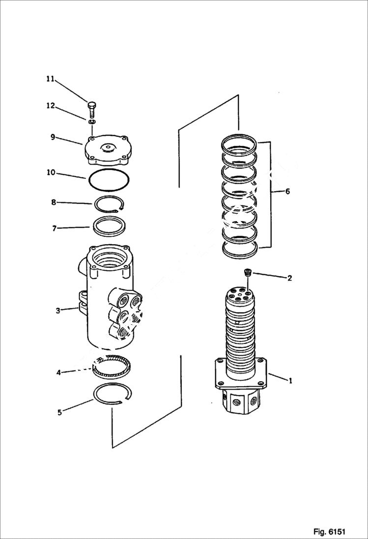 Схема запчастей Bobcat 116 - SWIVEL JOINT WORK EQUIPMENT CONTROL SYSTEM
