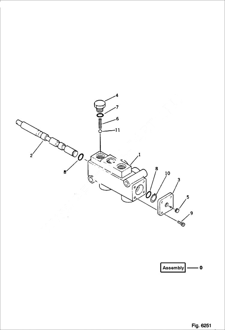 Схема запчастей Bobcat 56 - SELECTOR VALVE WORK EQUIPMENT CONTROL SYSTEM