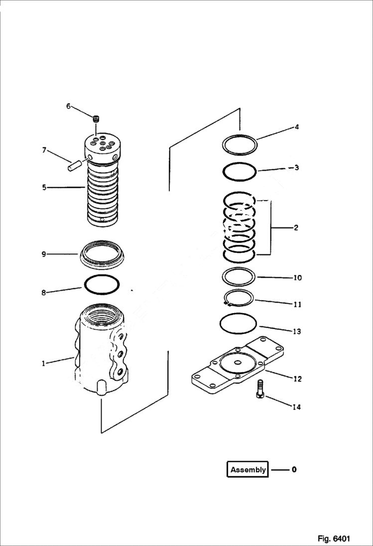 Схема запчастей Bobcat 56 - SWIVEL JOINT WORK EQUIPMENT CONTROL SYSTEM