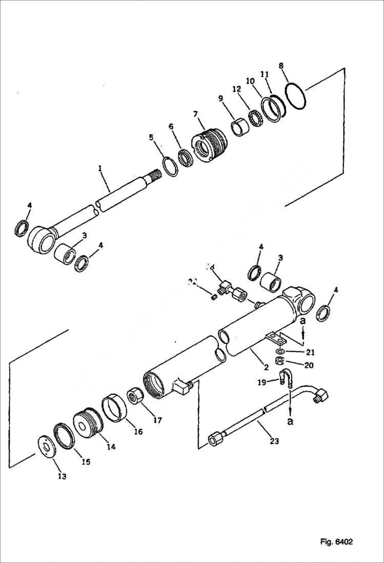 Схема запчастей Bobcat 76 - BOOM CYLINDER WORK EQUIPMENT CONTROL SYSTEM