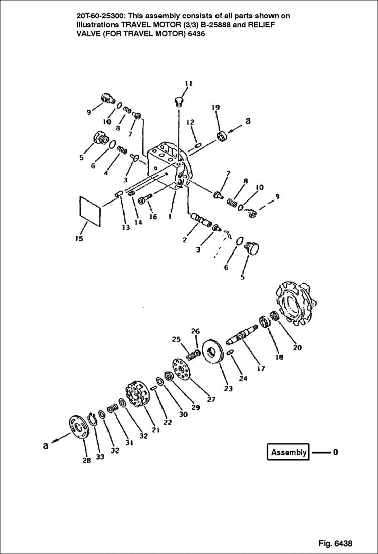 Схема запчастей Bobcat 116 - TRAVEL MOTOR (1/2)(REINFORCED TYPE) WORK EQUIPMENT CONTROL SYSTEM