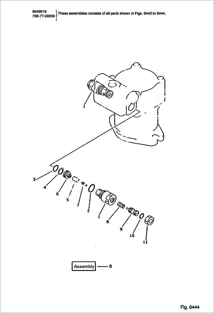 Схема запчастей Bobcat 116 - SWING MOTOR (2/2)(FOR BREAKER AND ATTACHMENT) WORK EQUIPMENT CONTROL SYSTEM