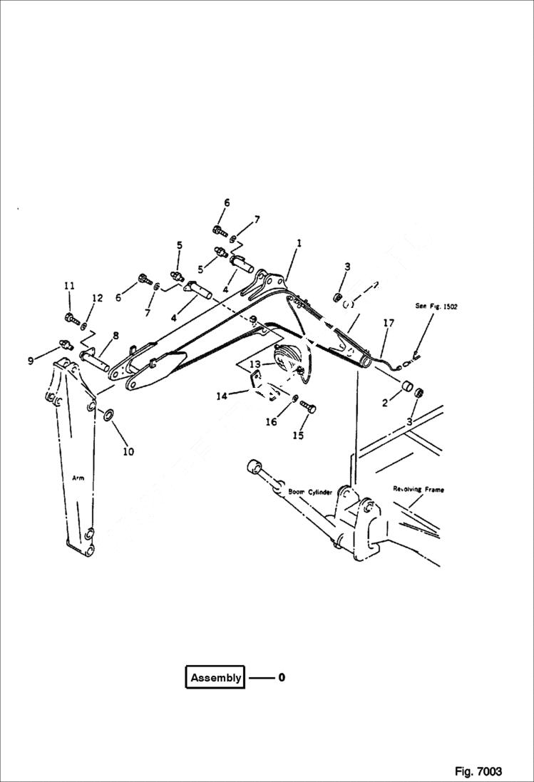 Схема запчастей Bobcat 56 - BOOM WORK EQUIPMENT