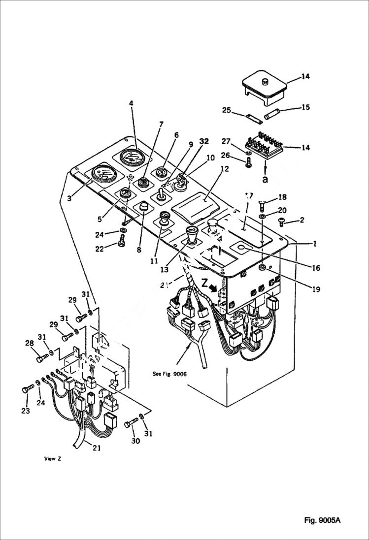 Схема запчастей Bobcat 76 - INSTRUMENT PANEL USA SPEC. OPTIONAL PARTS, MARK PLATE