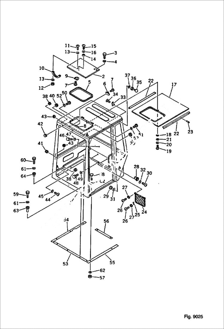 Схема запчастей Bobcat 76 - OPERATORS CAB (1/4) USA SPEC. OPTIONAL PARTS, MARK PLATE