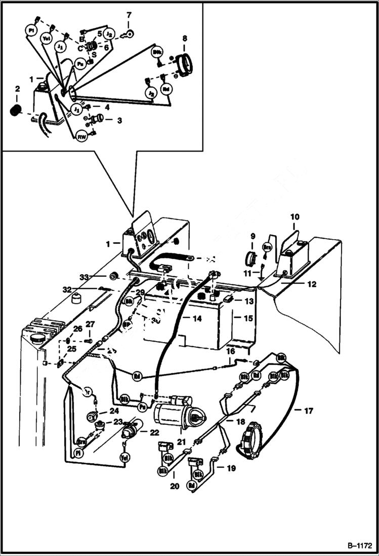 Схема запчастей Bobcat 600s - MAIN FRAME ELECTRICAL CIRCUIT Wisconsin - Rectifier/Regulator Module - Two Unit ELECTRICAL SYSTEM