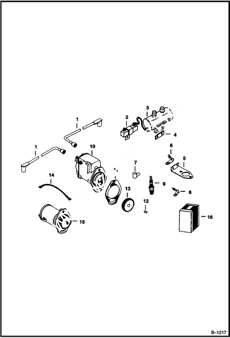 Схема запчастей Bobcat 400s - IGNITION POWER UNIT
