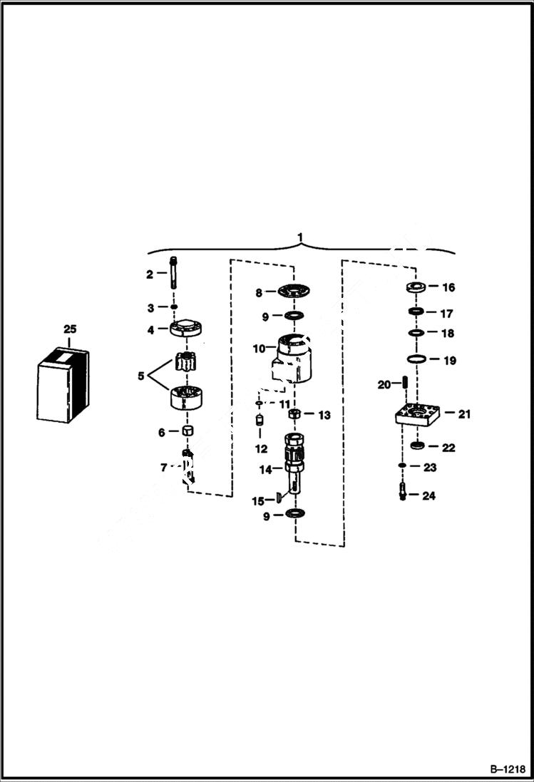 Схема запчастей Bobcat SWEEPER - SWEEPER (Gutter Brush) (Motor) Loader