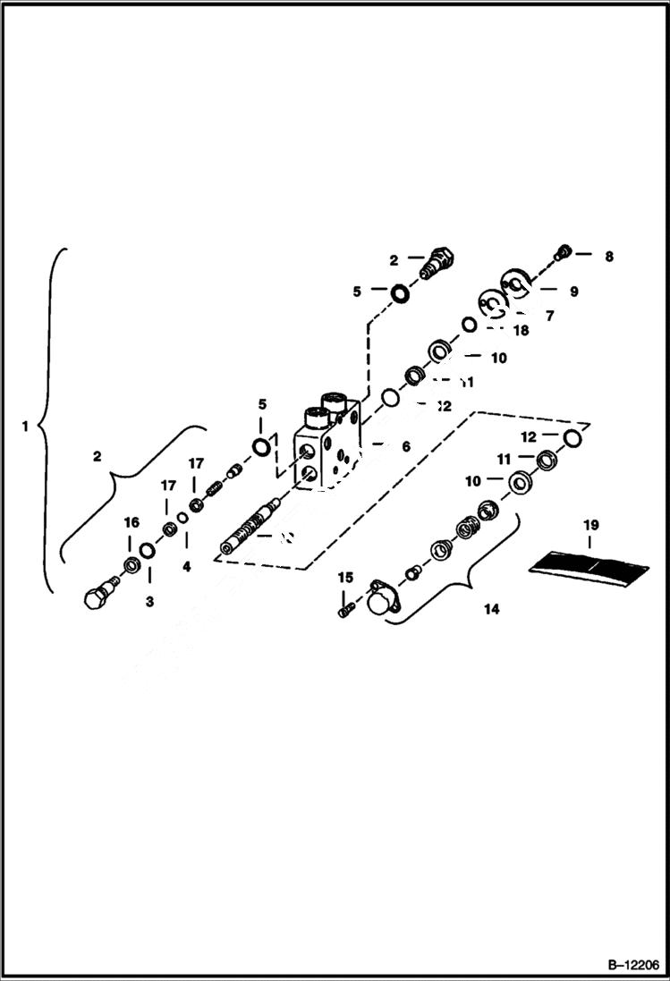 Схема запчастей Bobcat BACKHOE - BACKHOE (Stabilizer Section) (911C) 911C BACKHOE
