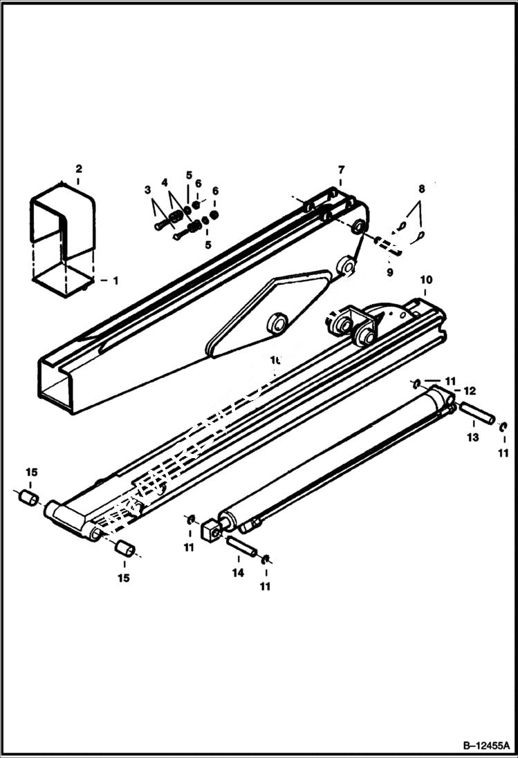 Схема запчастей Bobcat BACKHOE - BACKHOE (Extendable Dipper) (914B) 911B/914B BACKHOE