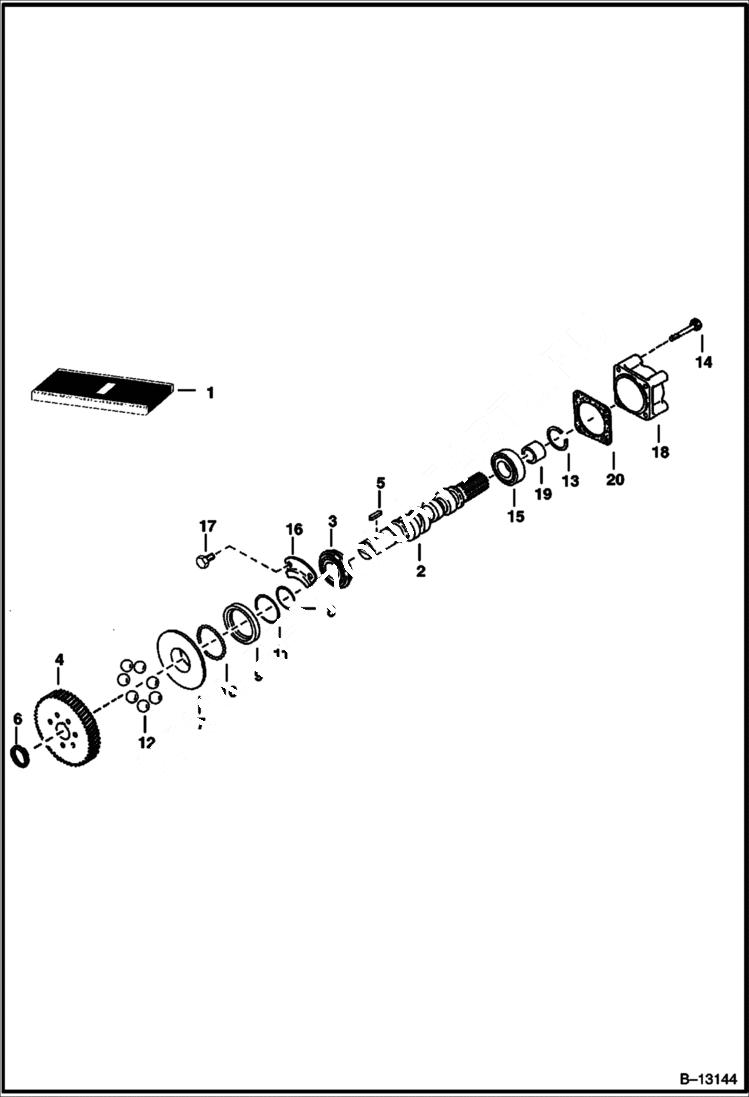 Схема запчастей Bobcat T-Series - FUEL CAMSHAFT POWER UNIT