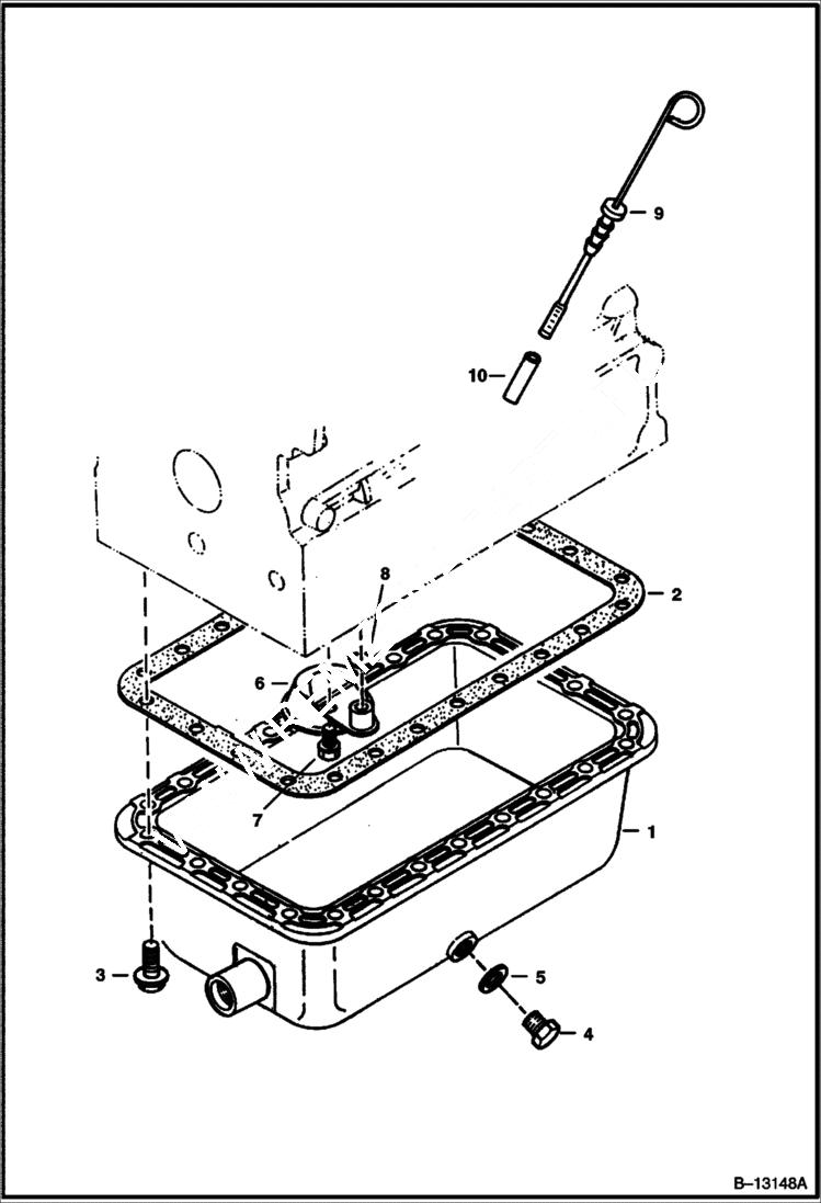 Схема запчастей Bobcat Articulated Loaders - OIL PAN (Kubota - V1903 2EB - Tier II Replacement) REPLACEMENT ENGINE