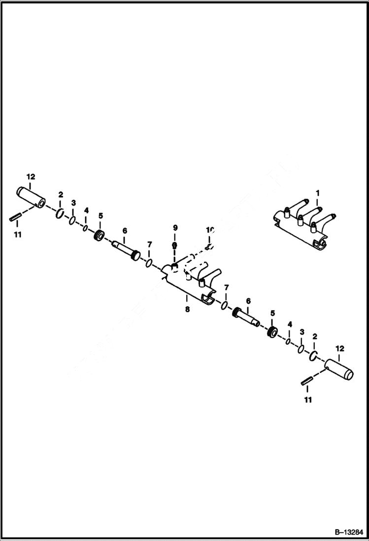 Схема запчастей Bobcat TRENCHERS - TRENCHER (Bobcatch Cylinder) (LT305) Loader