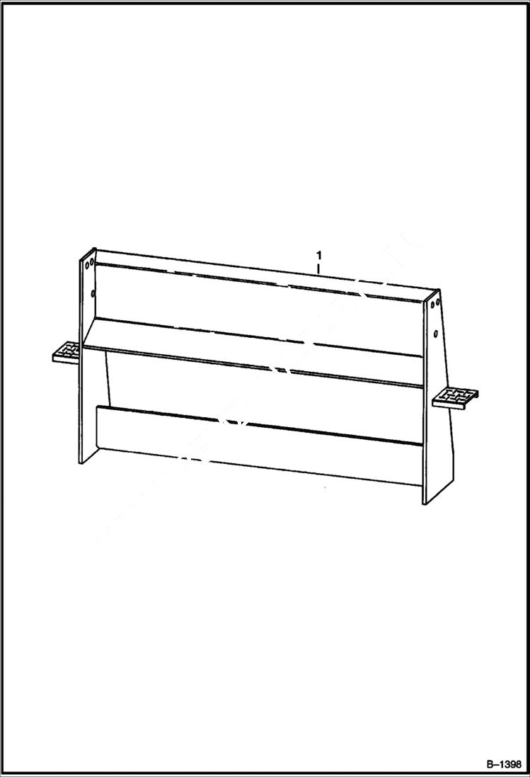 Схема запчастей Bobcat UTILITY FRAMES - UTILITY MOUNTING FRAME - 900 Series Loader