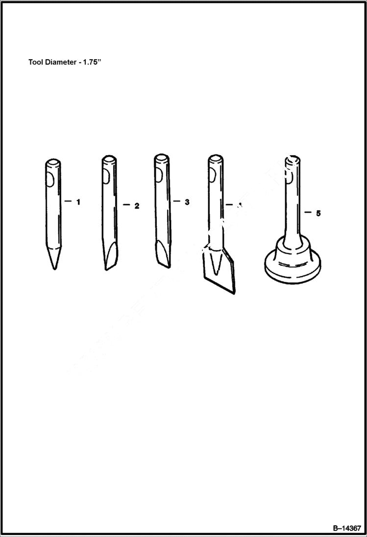 Схема запчастей Bobcat BREAKERS - BREAKER (Tools) (1560) Экскаваторы