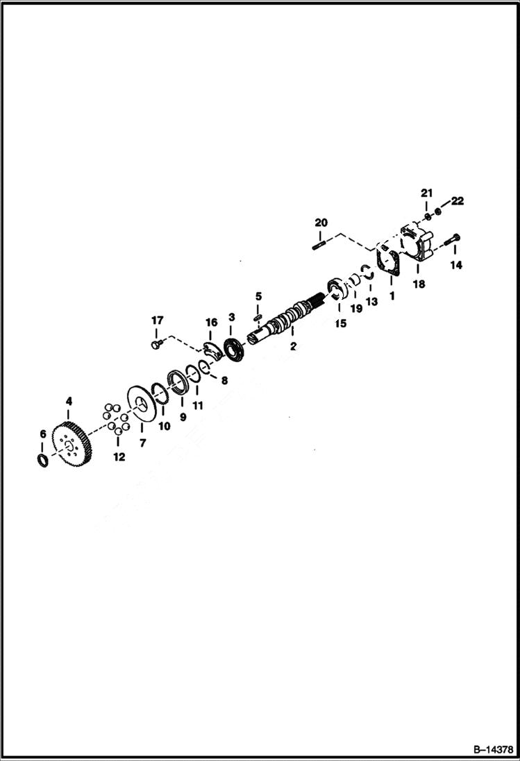 Схема запчастей Bobcat 328 - FUEL CAMSHAFT POWER UNIT