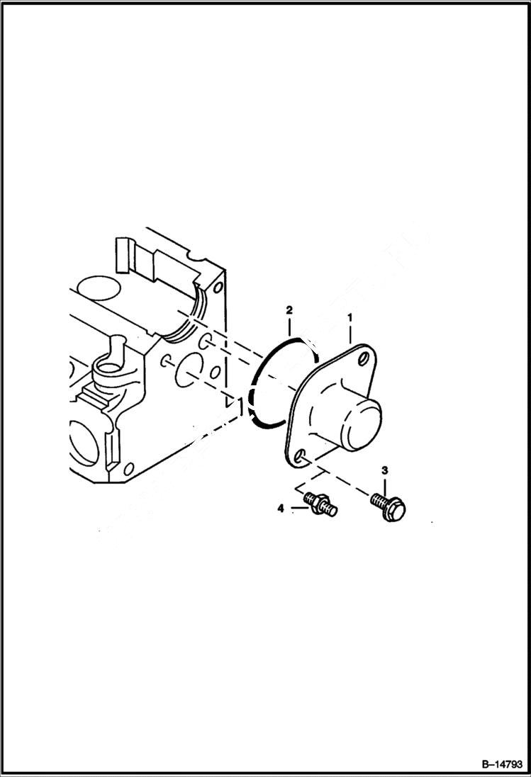 Схема запчастей Bobcat 700s - INJECTOR INLET & OUTLET POWER UNIT