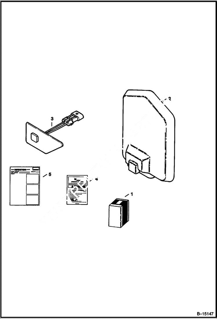 Схема запчастей Bobcat 700s - PUSH TO OPERATE KIT (Mechanical Hand Controls) ACCESSORIES & OPTIONS