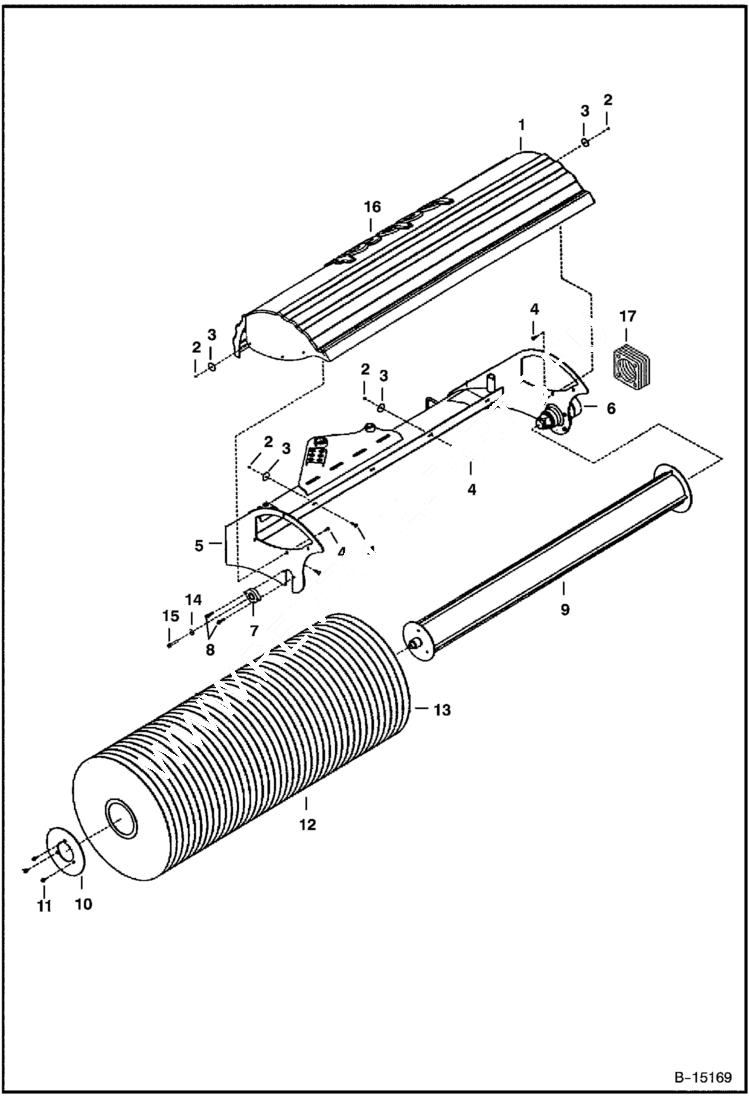 Схема запчастей Bobcat ANGLE BROOM - ANGLE BROOM (Brushes & Housing) (84 662700101 & Above) Телескопические мини-погрузчики