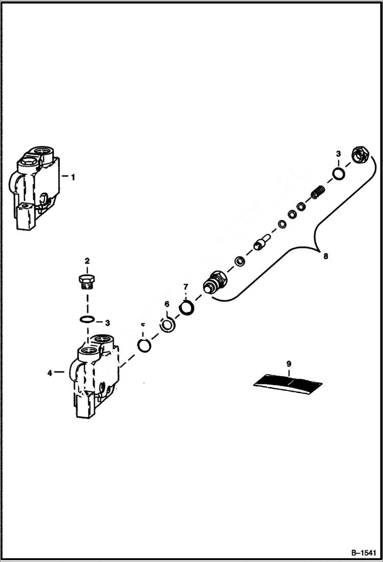 Схема запчастей Bobcat Articulated Loaders - INLET SECTION (Gresen CS) HYDRAULIC SYSTEM