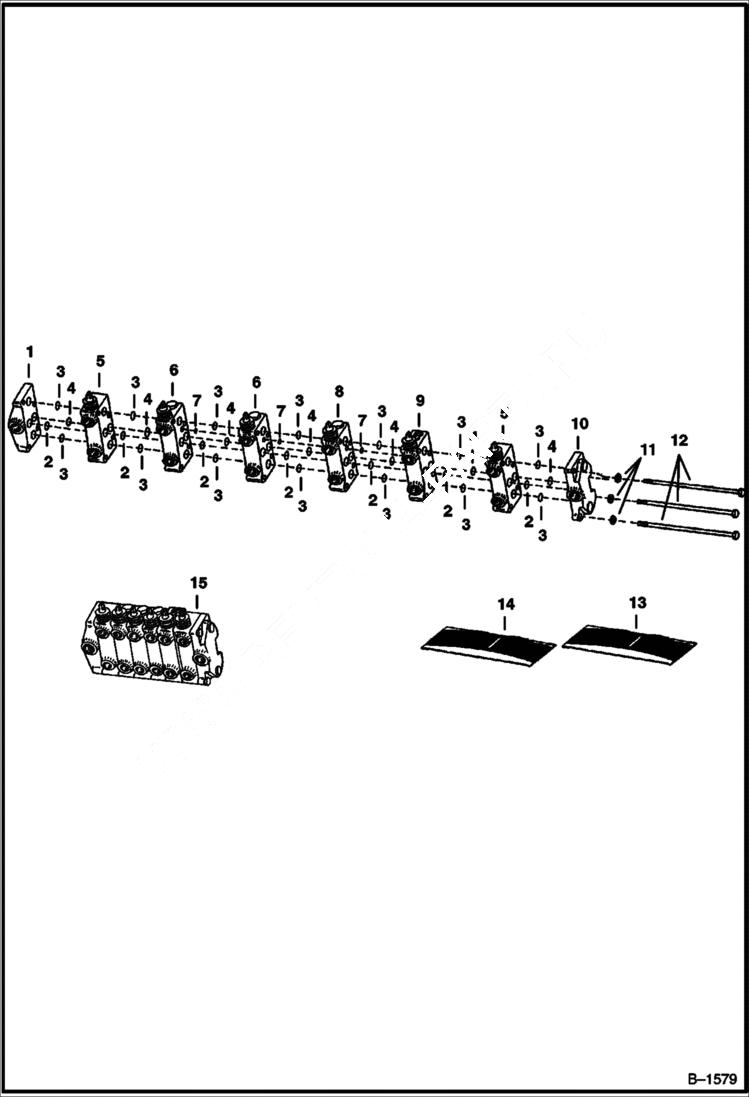 Схема запчастей Bobcat BACKHOE - BACKHOE (Valve Assembly) (914A) 914/914A BACKHOE