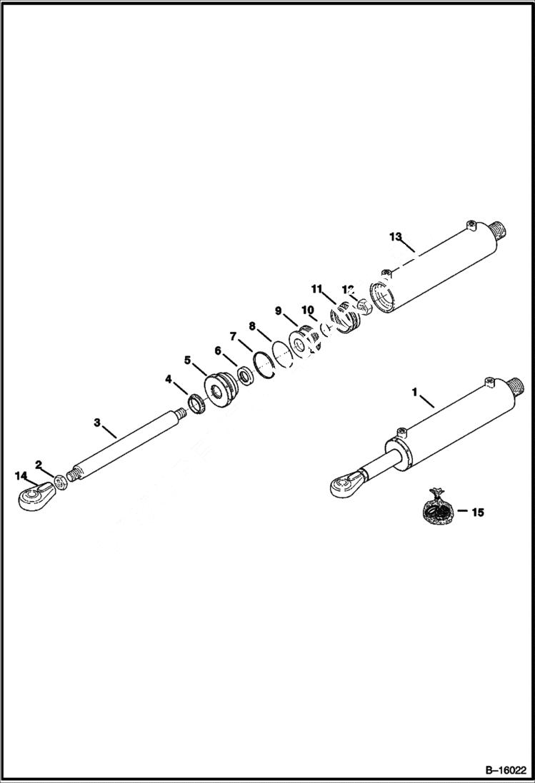 Схема запчастей Bobcat WHEEL SAWS - WHEEL SAW (Depth Control Cylinder) (WS18 991800101 & Above) (WS24 991900101 & Above) Loader