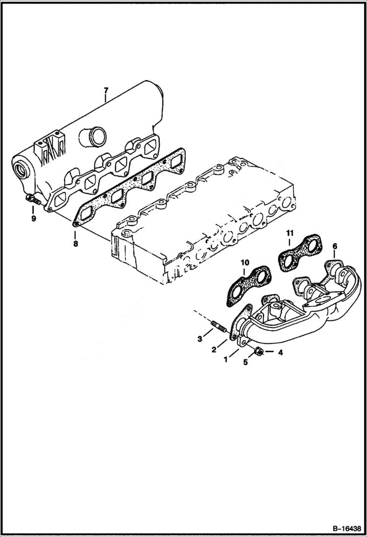 Схема запчастей Bobcat 341 - MANIFOLDS (Kubota - V2003T) POWER UNIT