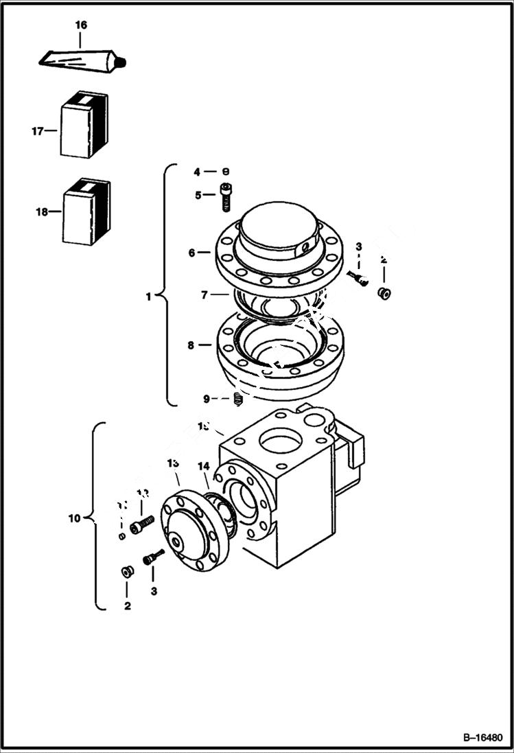 Схема запчастей Bobcat BREAKERS - BREAKER (Energy Chambers) (B700) Loader