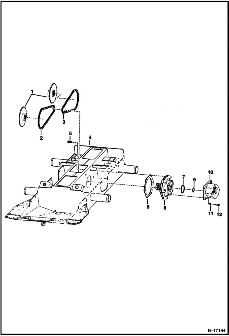 Схема запчастей Bobcat 700s - DRIVE TRAIN DRIVE TRAIN