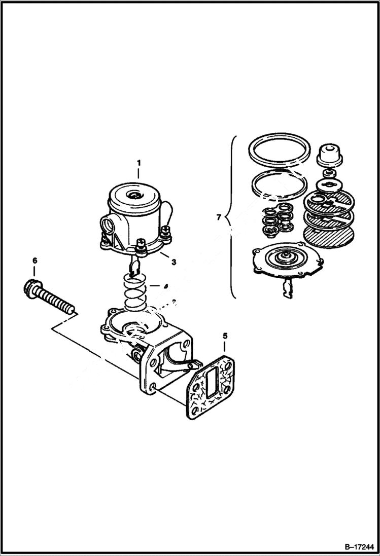 Схема запчастей Bobcat 900s - FUEL PUMP POWER UNIT