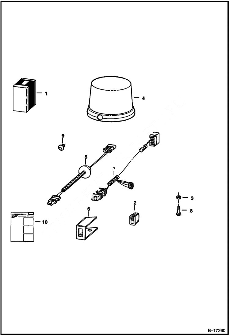 Схема запчастей Bobcat 700s - STROBE LIGHT ACCESSORIES & OPTIONS