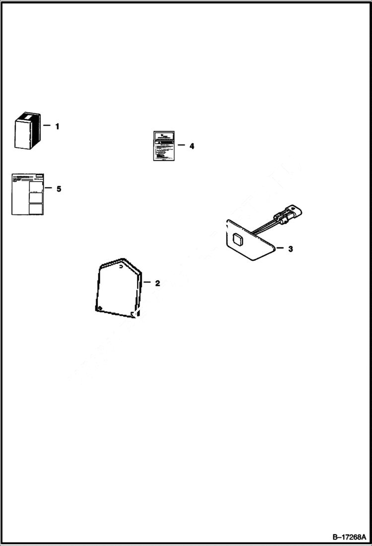 Схема запчастей Bobcat 700s - SEAT SENSOR OVERRIDE (Foot Pedals) ACCESSORIES & OPTIONS